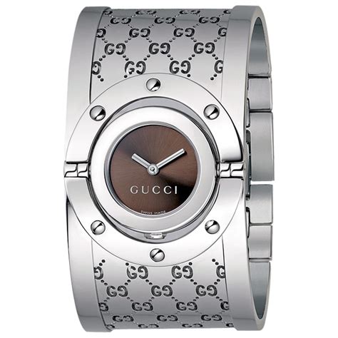 silver gucci mens watch|Gucci silver watch ladies.